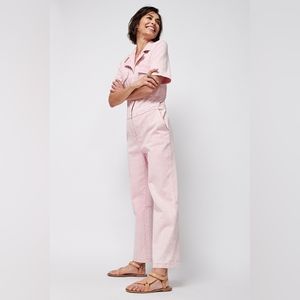 Faherty Blythe Jumpsuit Onesise Size Small pink